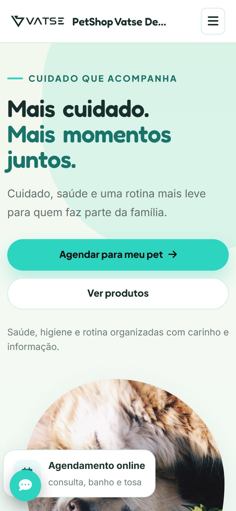 App do tutor Vatse Pet